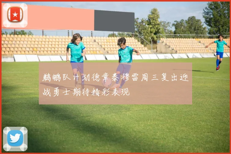 鹈鹕队计划德章泰穆雷周三复出迎战勇士期待精彩表现